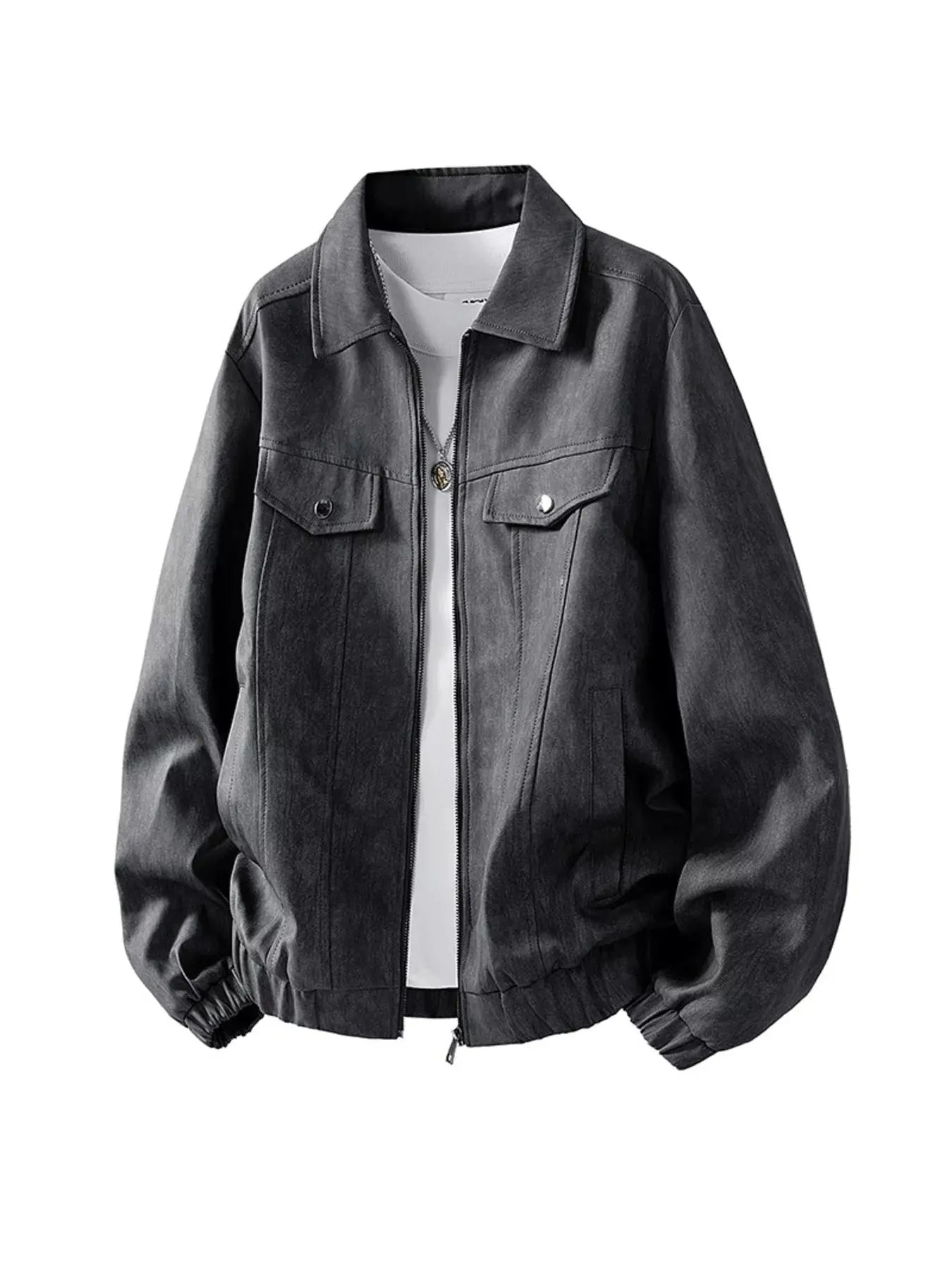 Men's Plus Size Casual Zip Up Jacket Simply Love