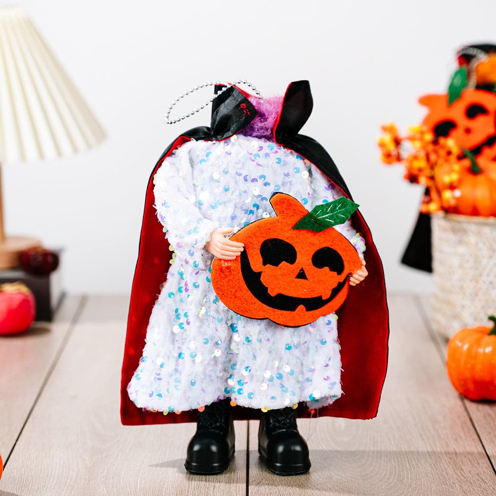 Sparkling Halloween Hanging Decorations - Two-Piece Sequin Set