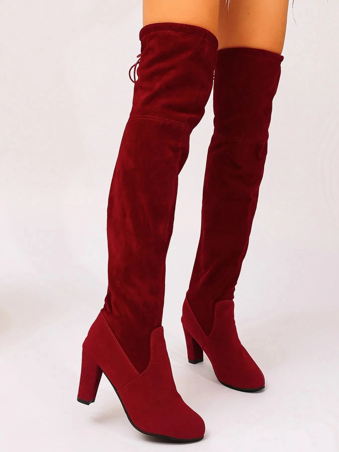 Suede Over-The-Knee High Heel Boots Coco’s Tee Boutique