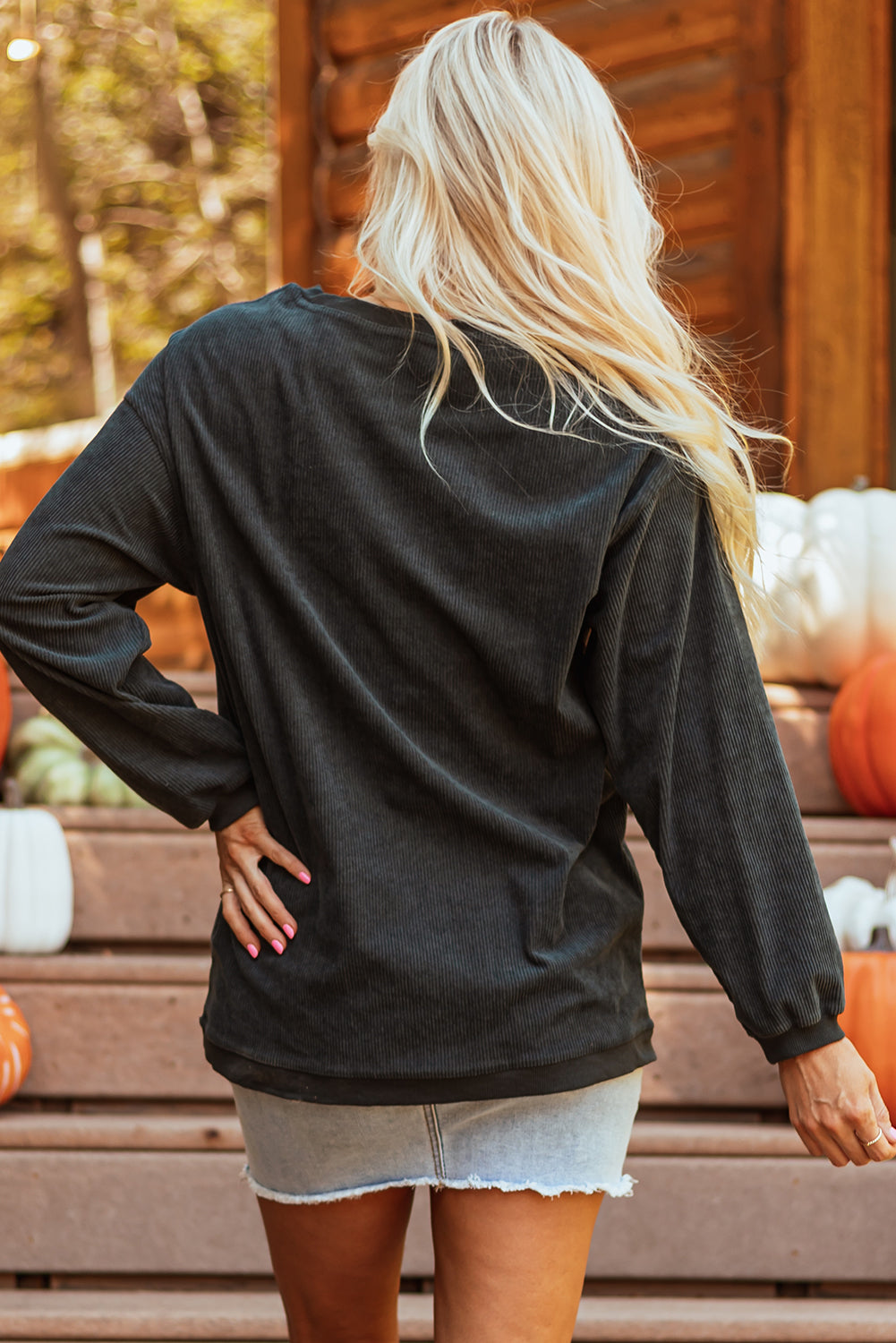 Cozy pumpkin spice baby sweatshirt