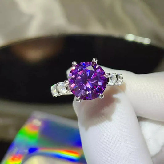 5 Carat Moissanite 6-Prong 925 Sterling Silver Ring Simply Love