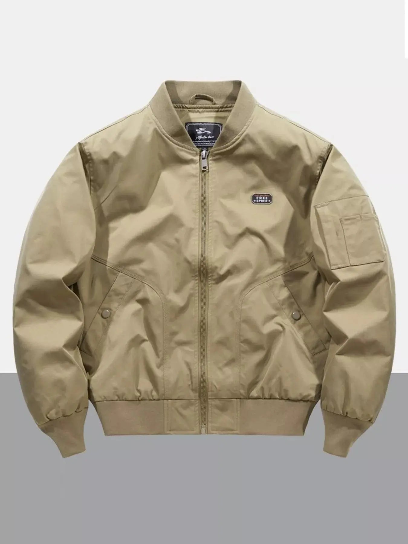 Men's Plus Size Zip Up Long Sleeve Jacket Simply Love