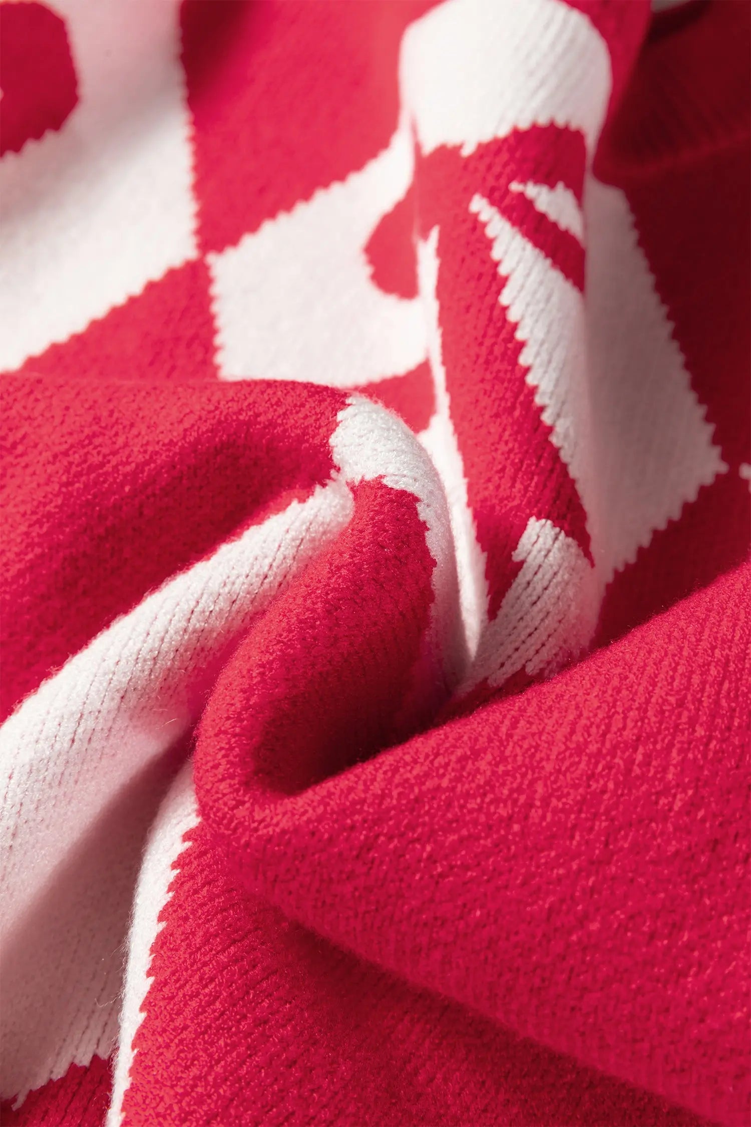 Dear-Lover Red Knit Sweater Women's Casual Warm Oversized Pullover Dear-Lover Dropshipping