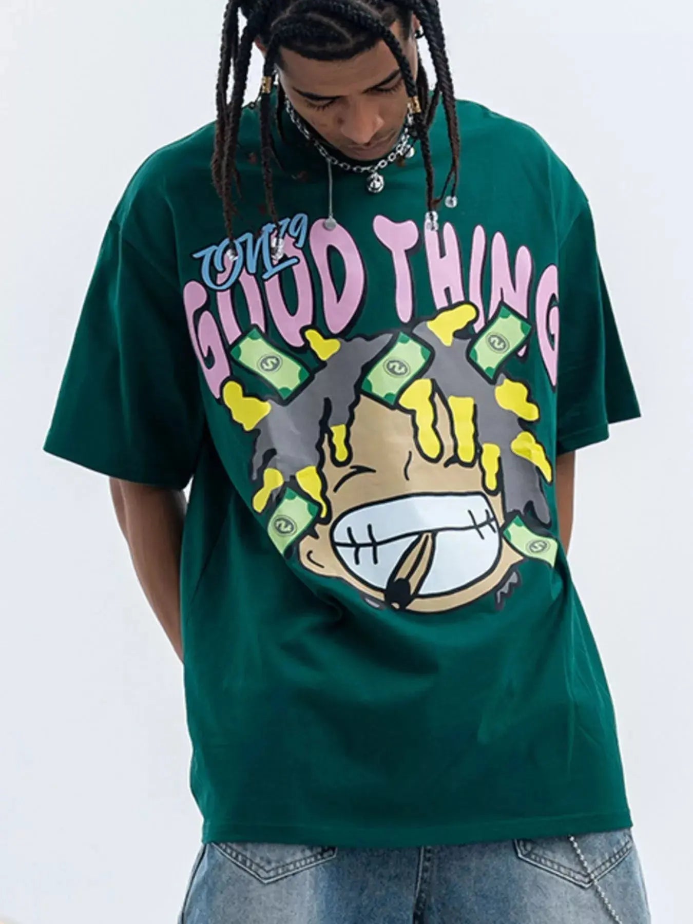 Men's Graphic Round Neck Casual T-Shirt Simply Love