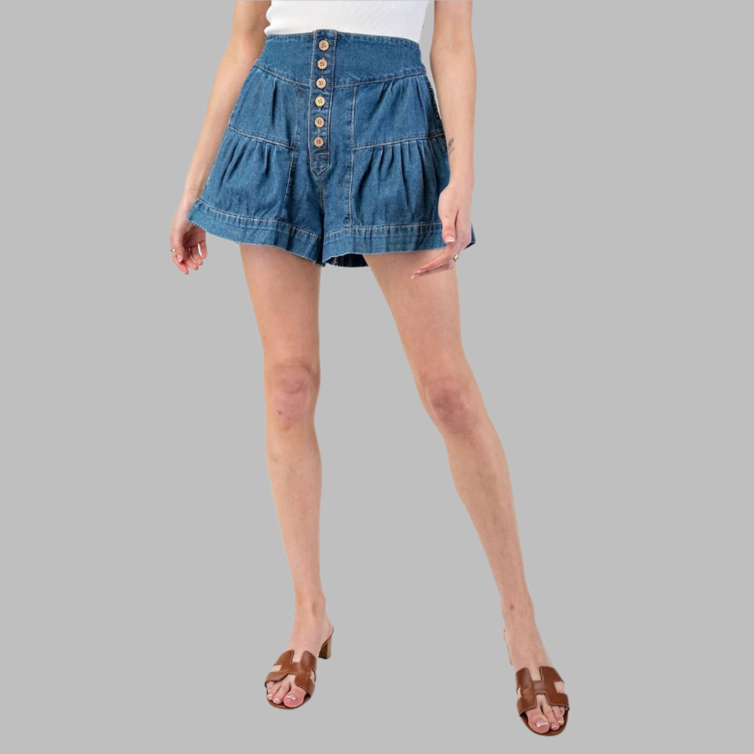 Mineral Washed Shorts Vintage Easy Comfort Relaxed Fit Fitkitty Culture Athleisure Wear, Yoga Wear & Women's Clothing