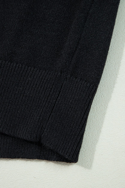 Cozy black boo sweater - casual style