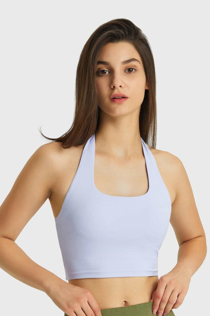 Breathable Halter Neck Sports Bra.