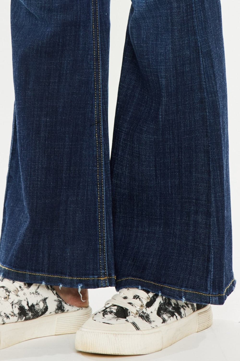 Kancan Full Size Mid Rise Flare Jeans.