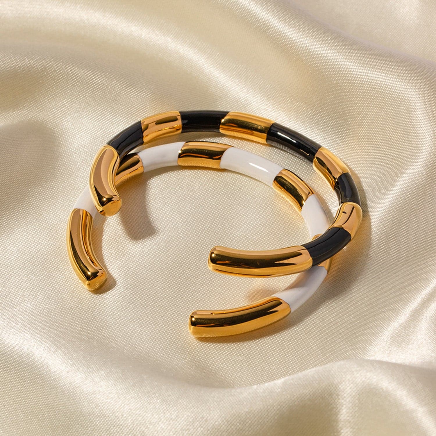 18K Gold-Plated Stainless Steel Bracelet.