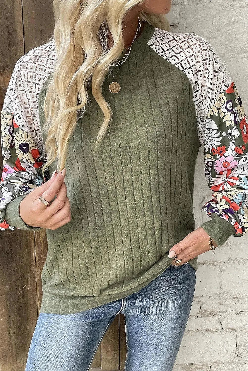 Printed Round Neck Long Sleeve TopFeatures: Basic style
Sheer: Opaque
Stretch: Slightly stretchy
Material composition: 97% polyester, 3% elastane
Care instructions: Machine wash cold. Tumble dry low.Love Salve Printed Round Neck Long Sleeve TopShirts