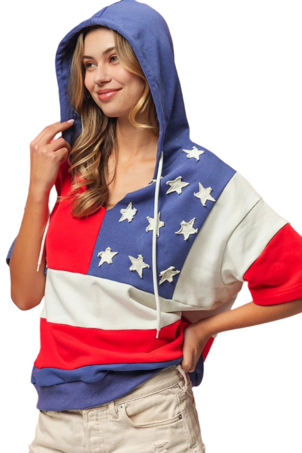 BiBi American Flag Theme Hoodie.