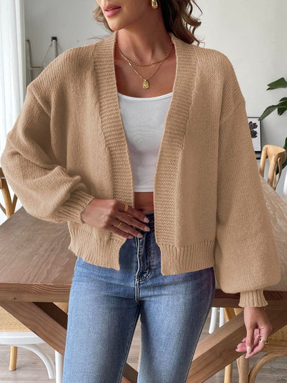 Trendy long sleeve cardigan