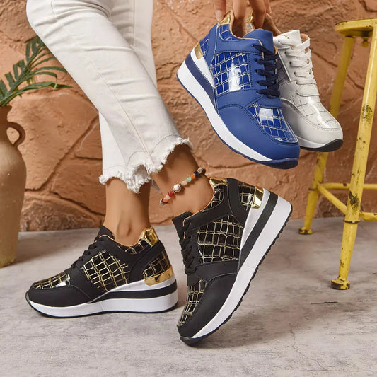Lace Up Round Toe  Sneakers Simply Love