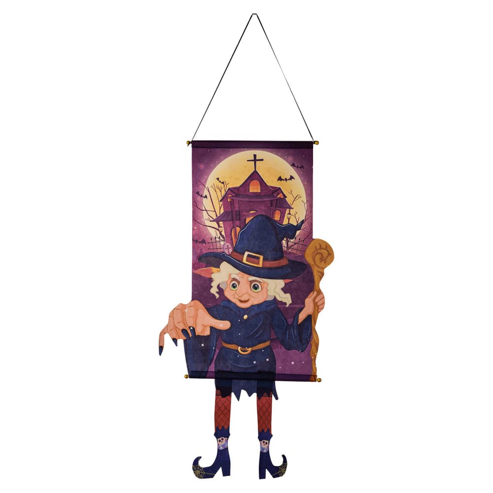 Halloween-themed assorted hanging decorations (2-piece set)