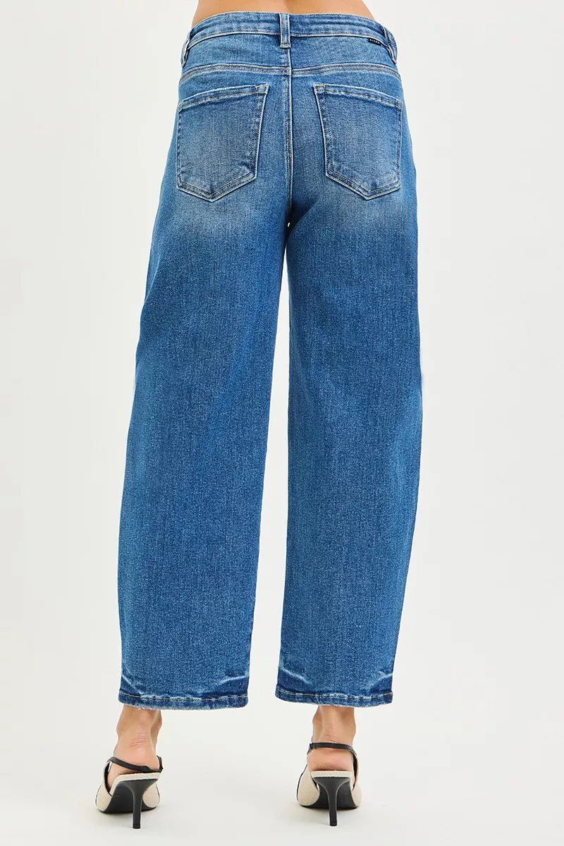 RISEN Slouchy Cropped Barrel Jeans Simply Love