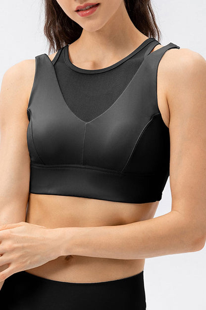 Cutout Wide Strap Active Tank.