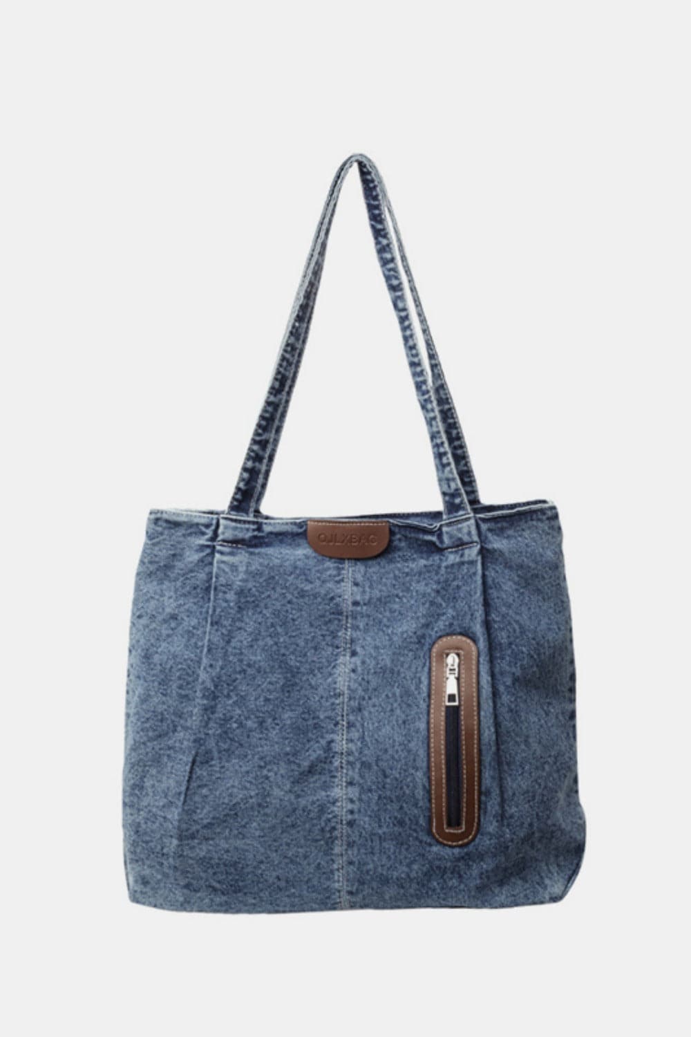 Chic medium denim tote bag