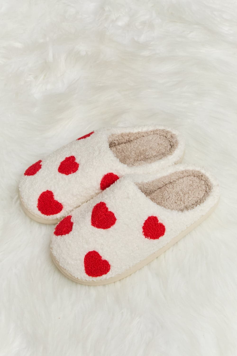 Melody Printed Plush Slide Slippers.