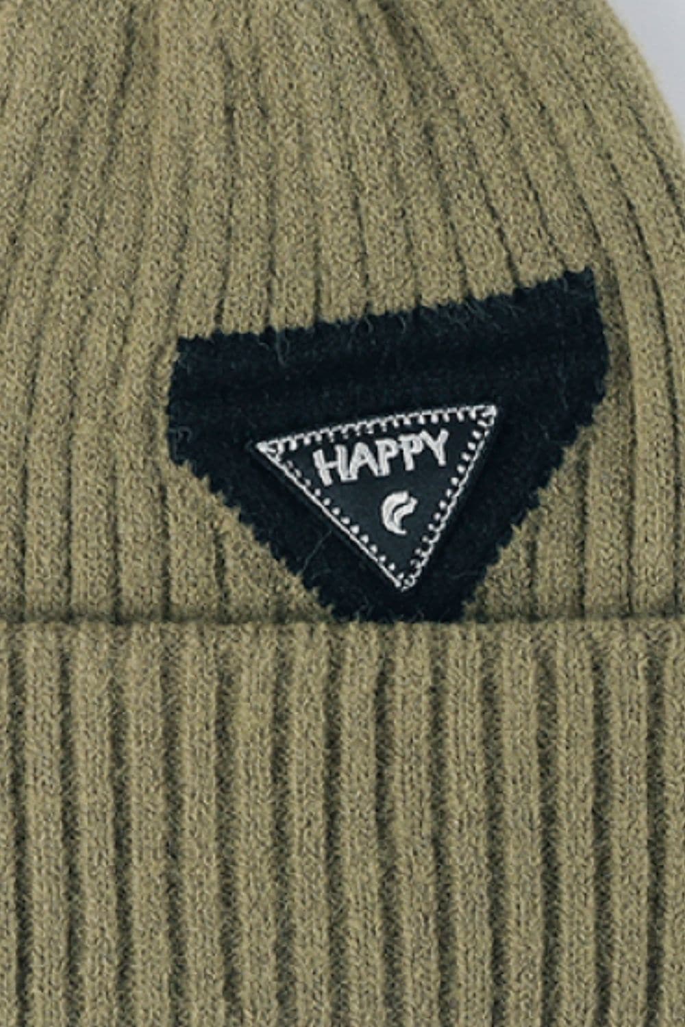 HAPPY Contrast Beanie.