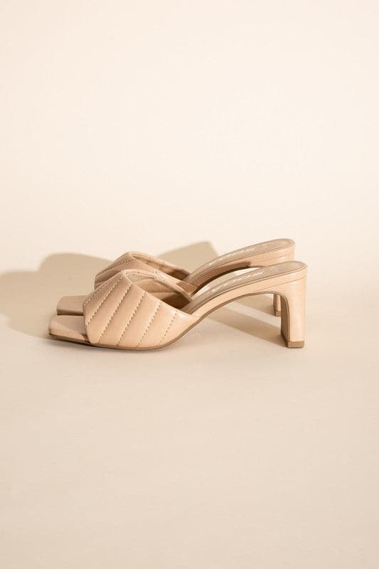 W-NINA Slide Mule Heels.