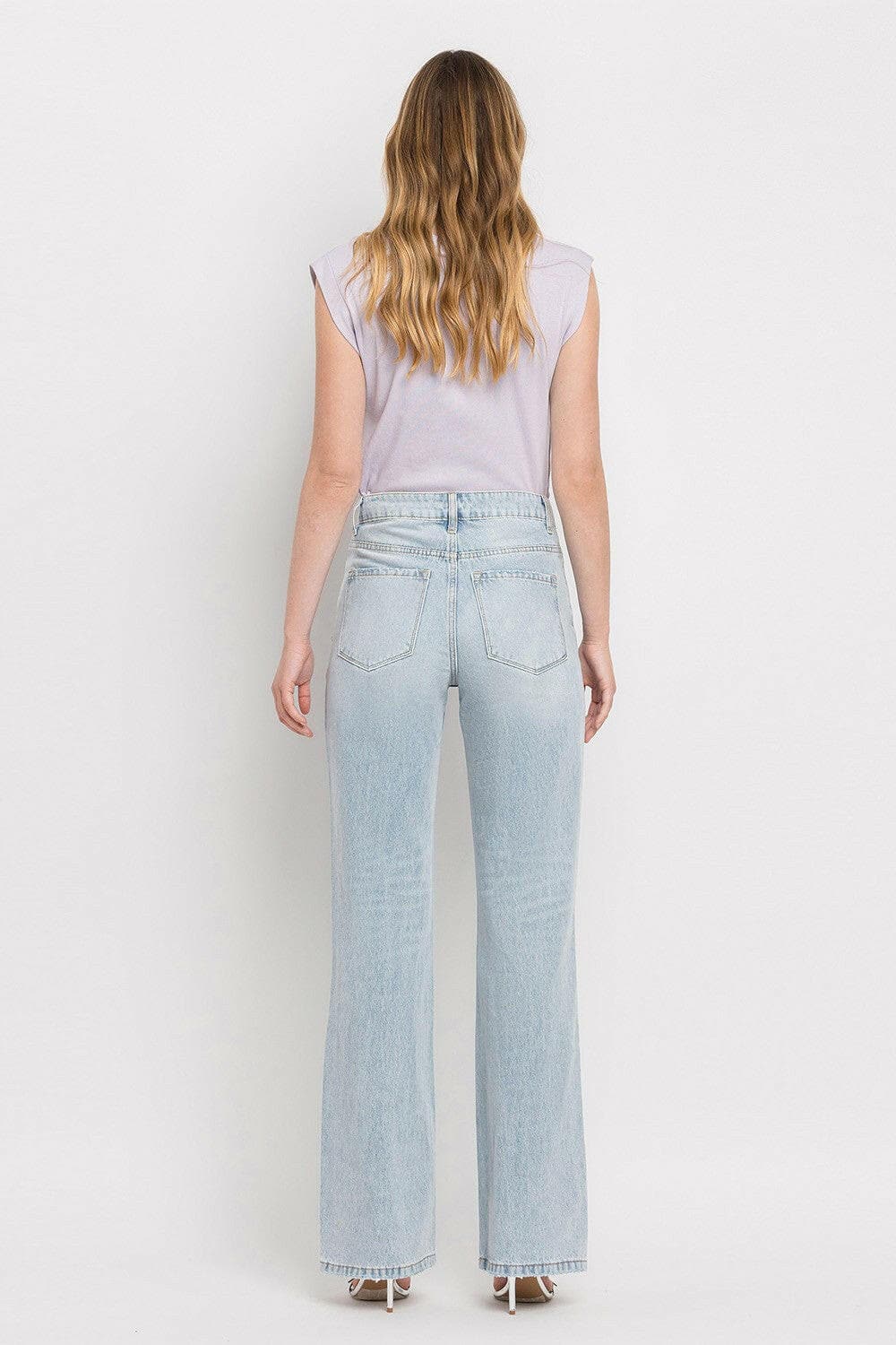 Vervet by Flying Monkey 90'S Vintage Super High Rise Flare Jeans.