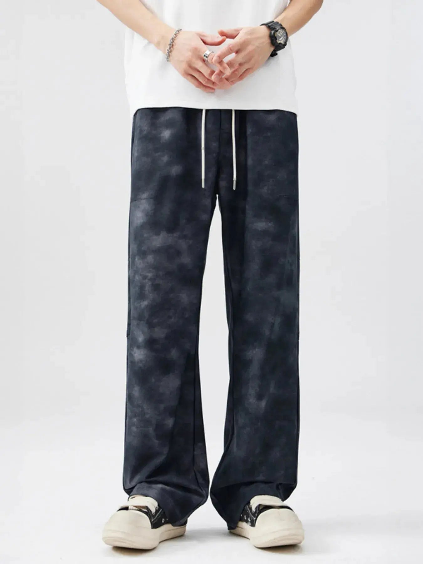 Men's Full Size Vintage Wash Wide Leg Pants Plus Size Simply Love