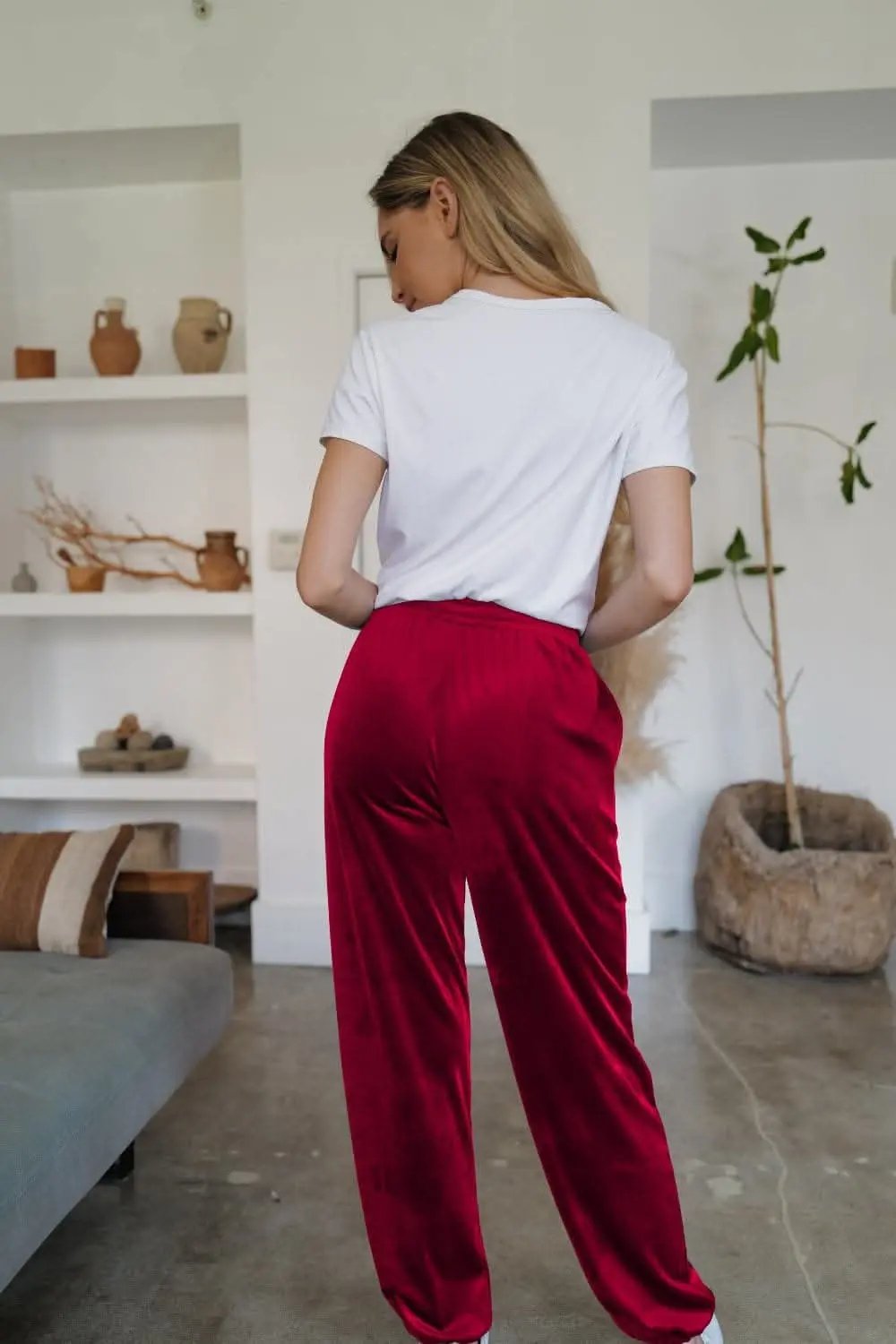 Sheer joggers with pockets - S to XL - Love Salve 