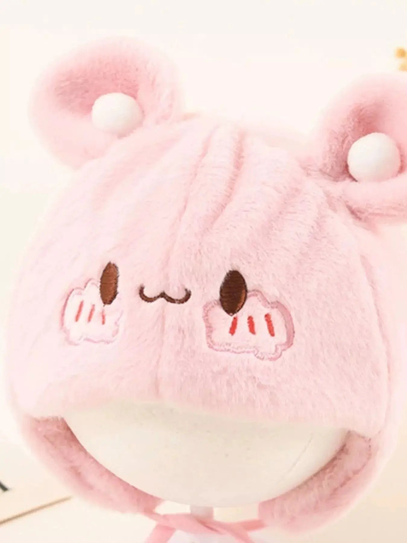 Children's Cute Bear Ear Plush Hat Simply Love