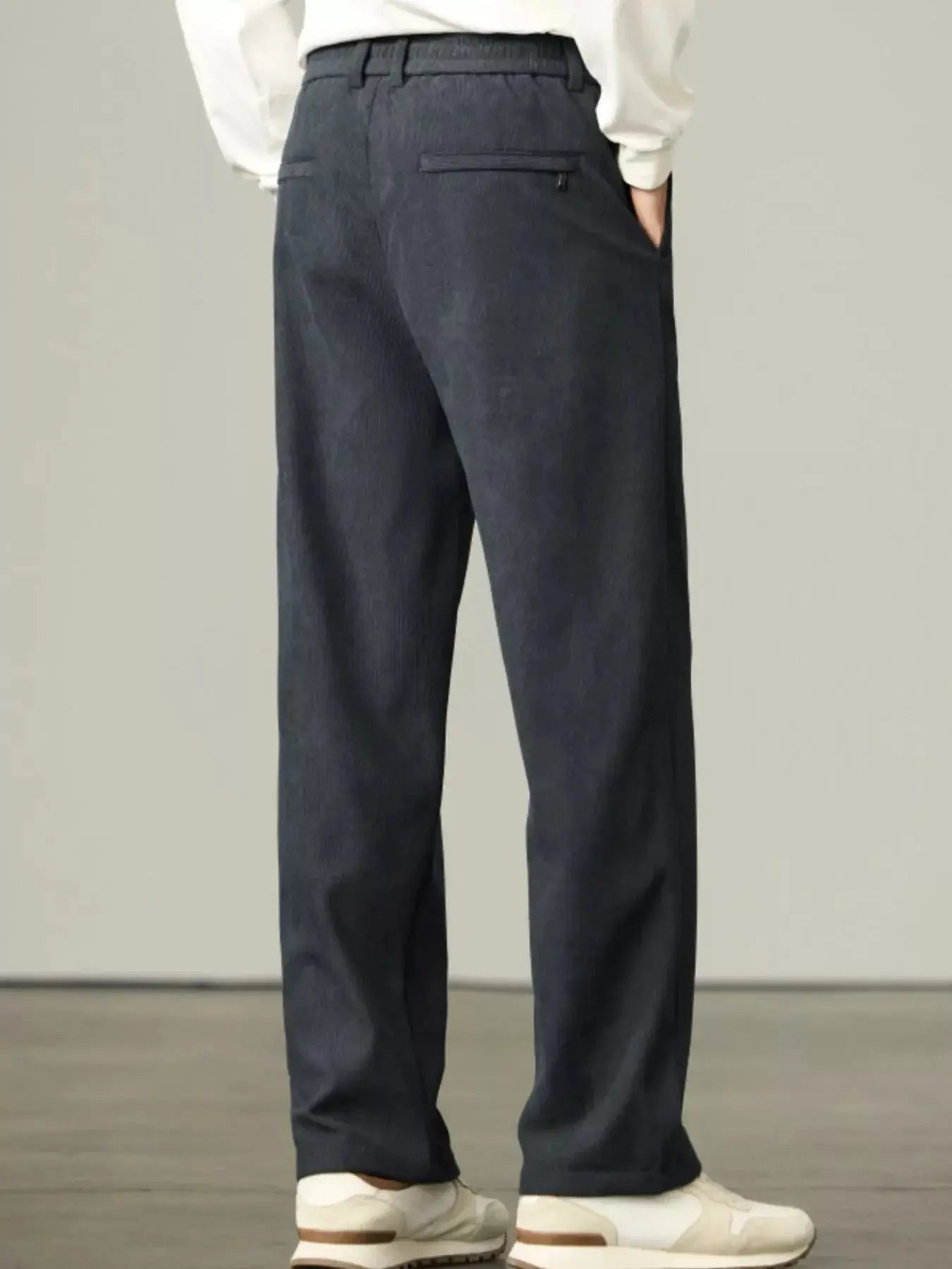 Men's Plus Size Straight-Leg Drawstring Pants Simply Love