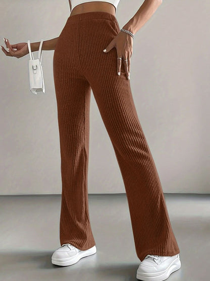 High Rise Bootcut Trousers