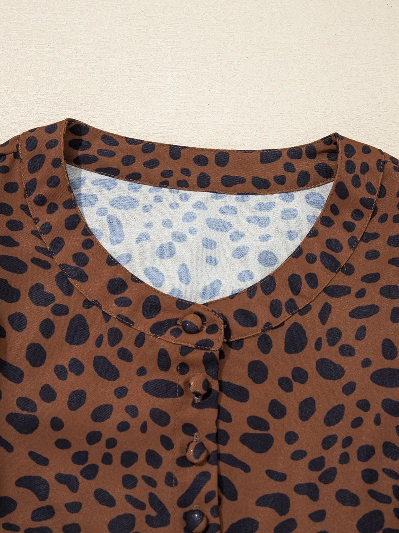 Leopard Print Ruffled Puff Sleeve Blouse Coco’s Tee Boutique