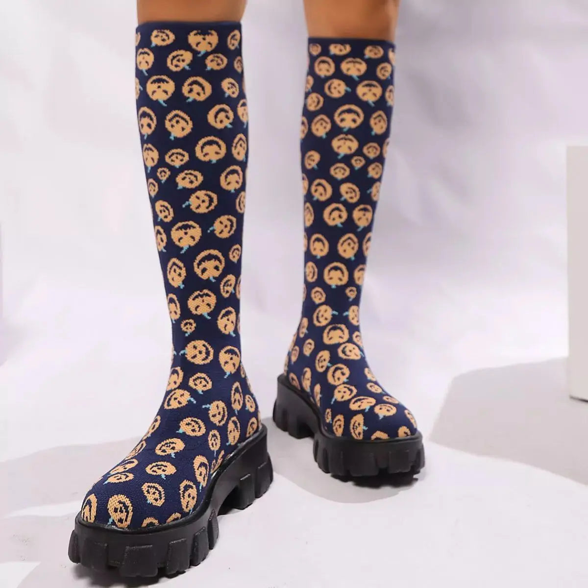 Chunky Platform Knee High Boots Simply Love