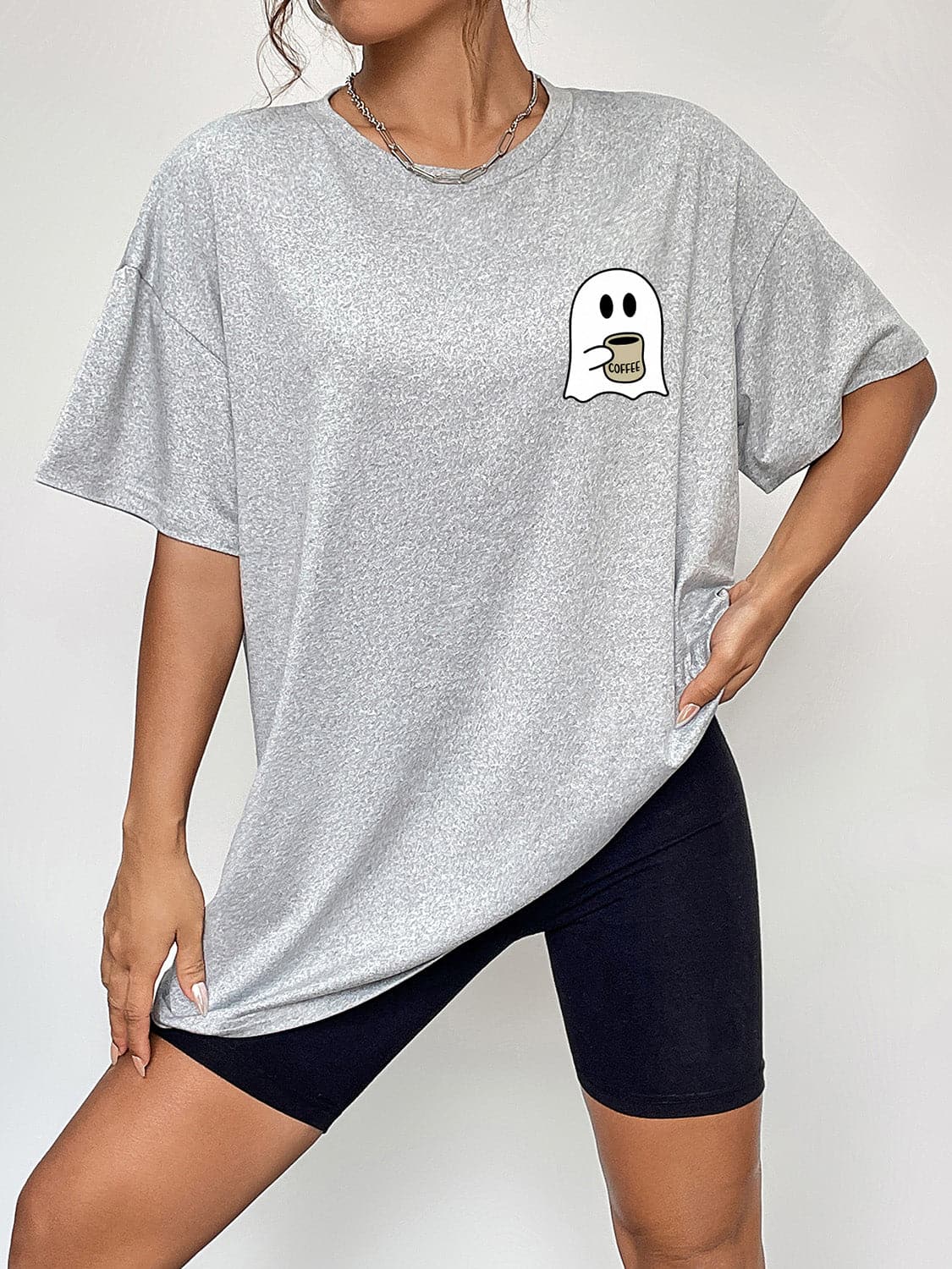 Ghostly vibes short sleeve graphic tee