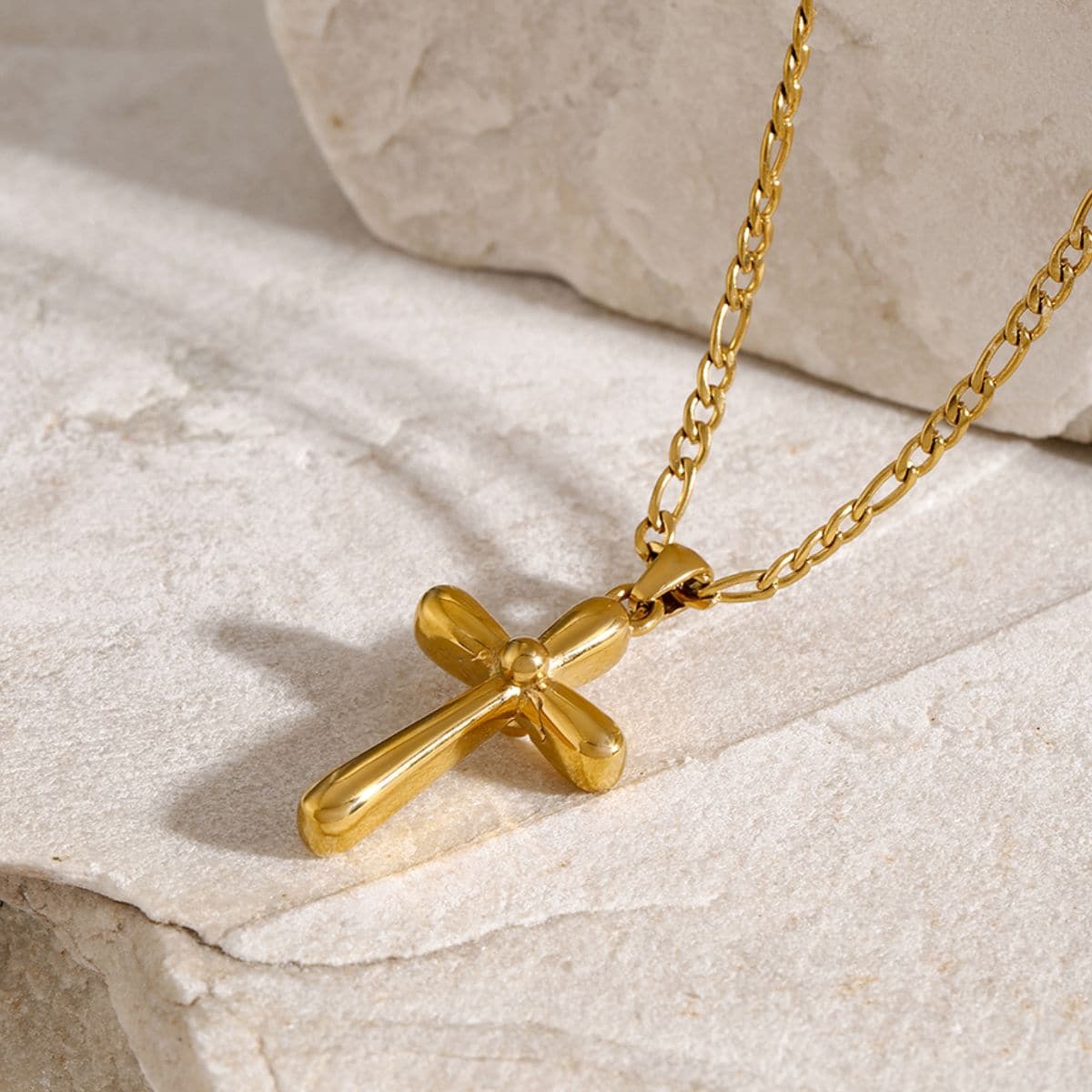 Stainless Steel Cross Necklace.