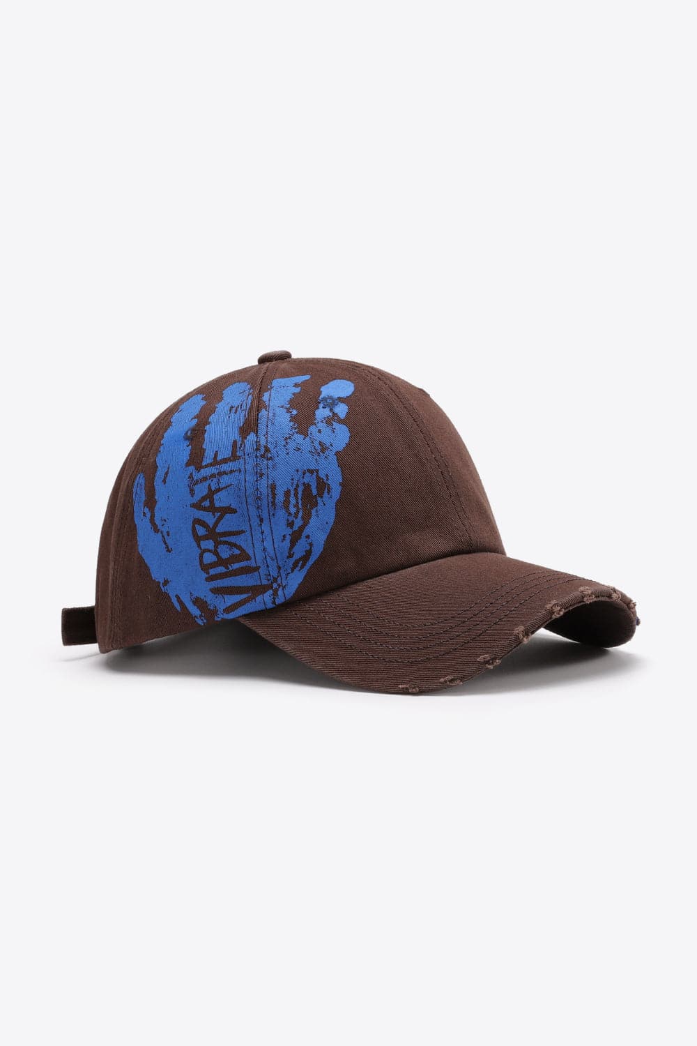 VIBRA Graphic Distressed Adjustable Baseball Cap.