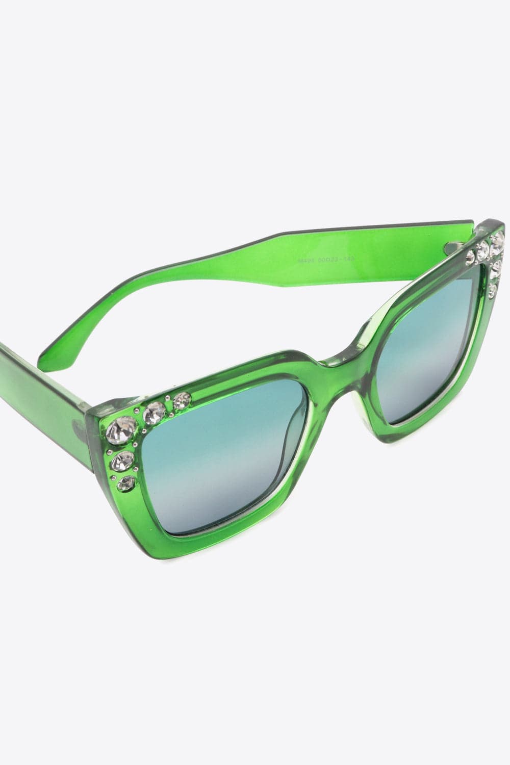 Inlaid Rhinestone Polycarbonate Sunglasses.