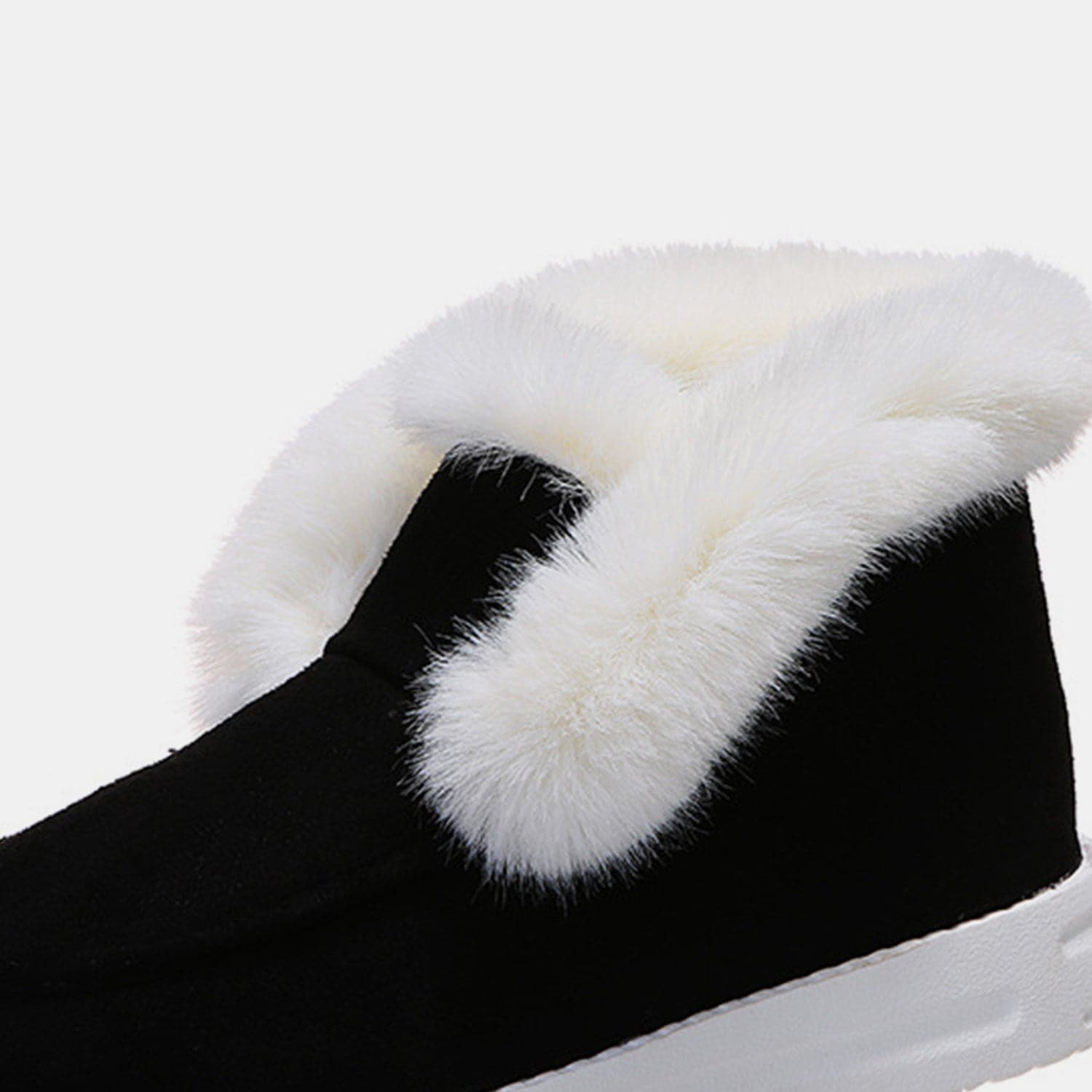 Furry Suede Snow Boots.