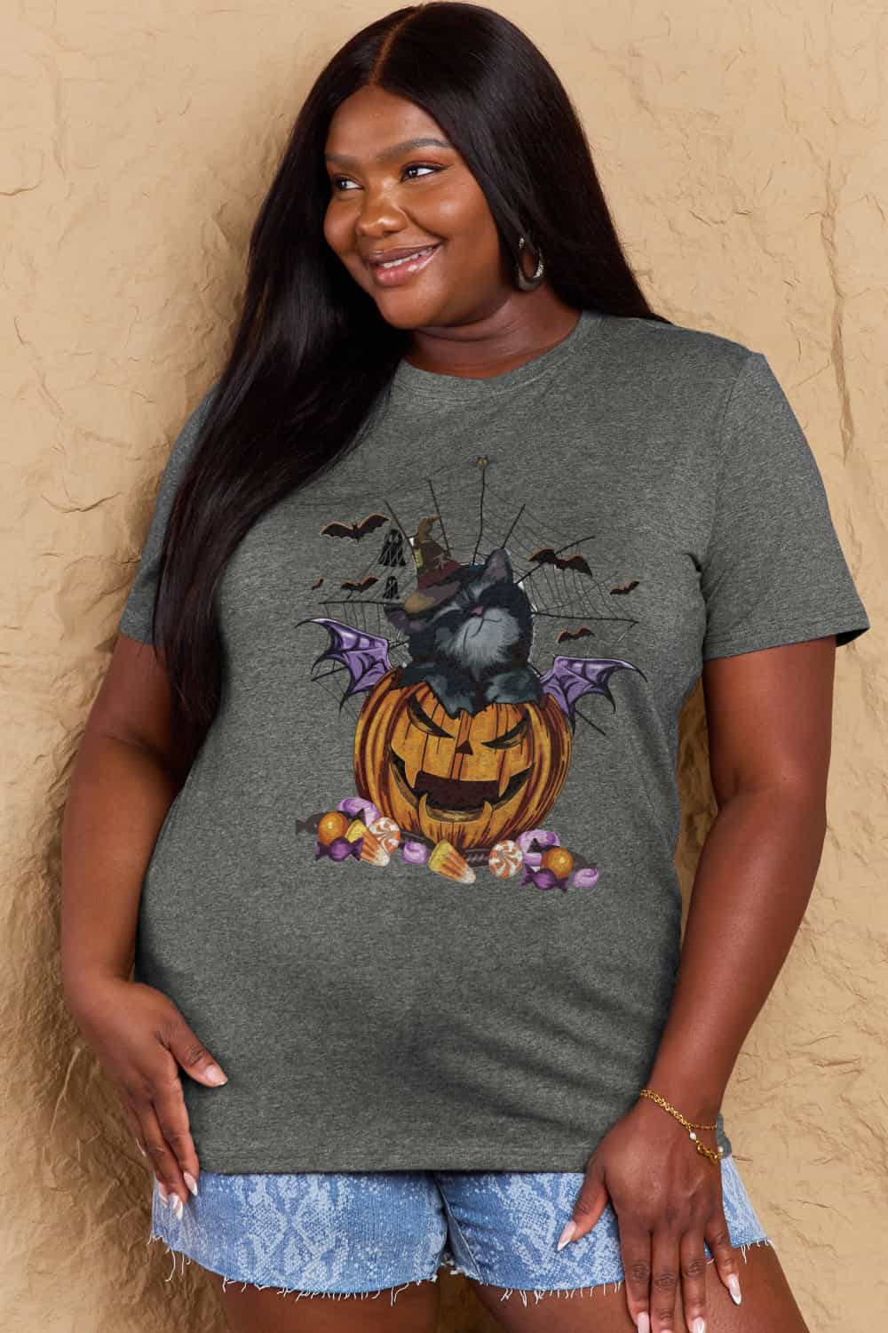 Spooky Vibes Jack-O'-Lantern Graphic Tee