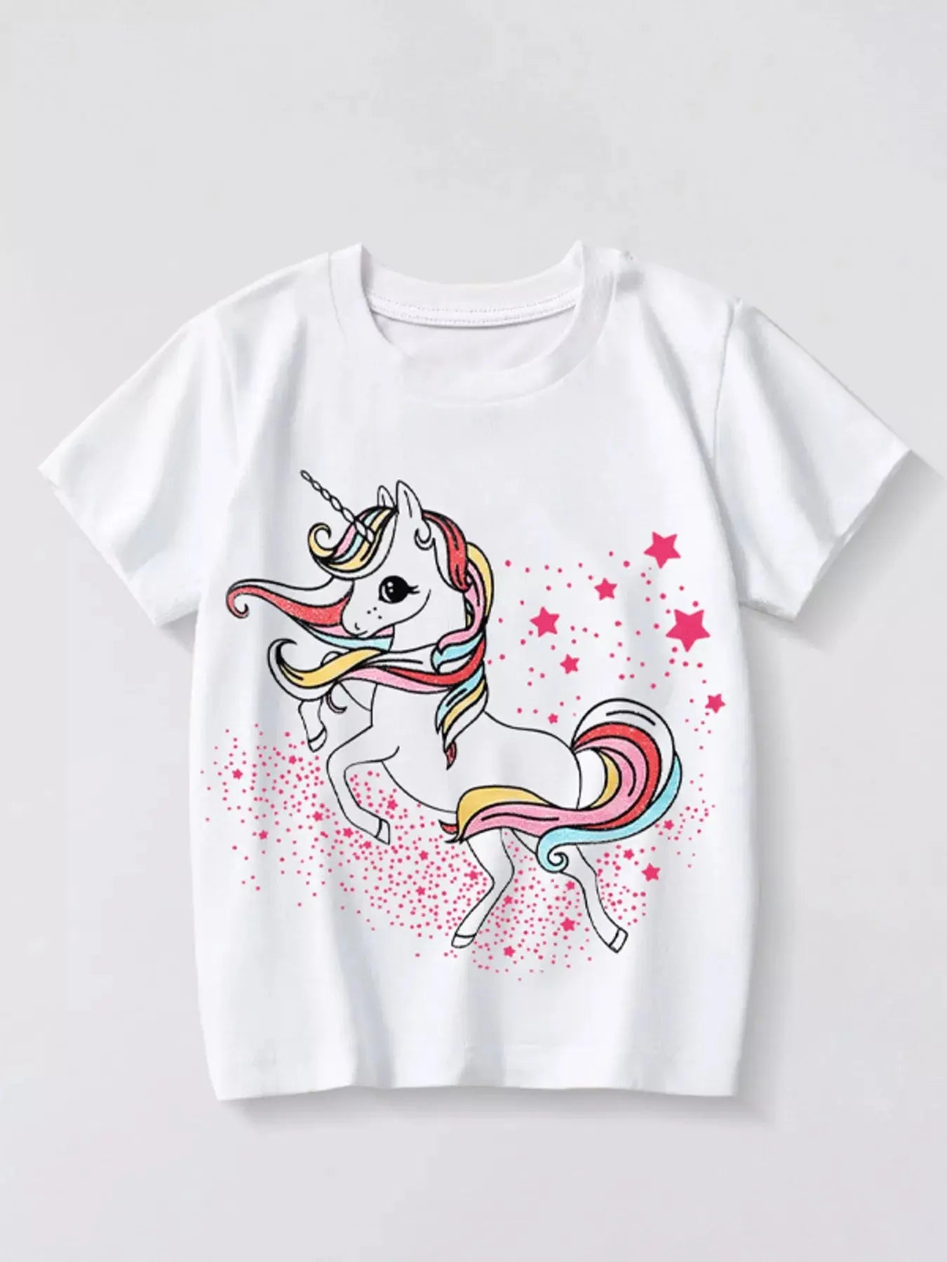 Children's Unicorn Graphic Short Sleeve T-Shirt Simply Love