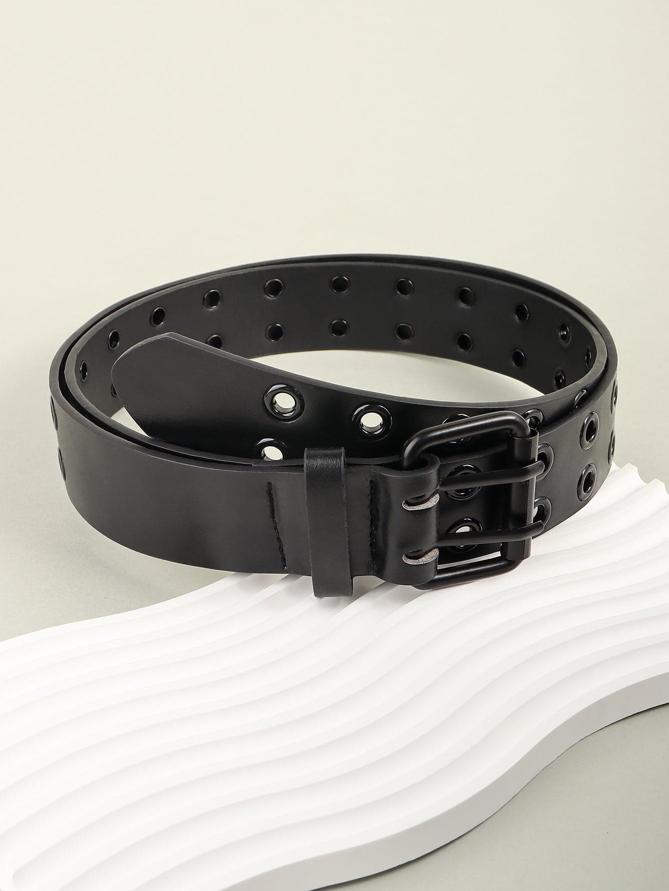 Grommet PU Leather Belt.