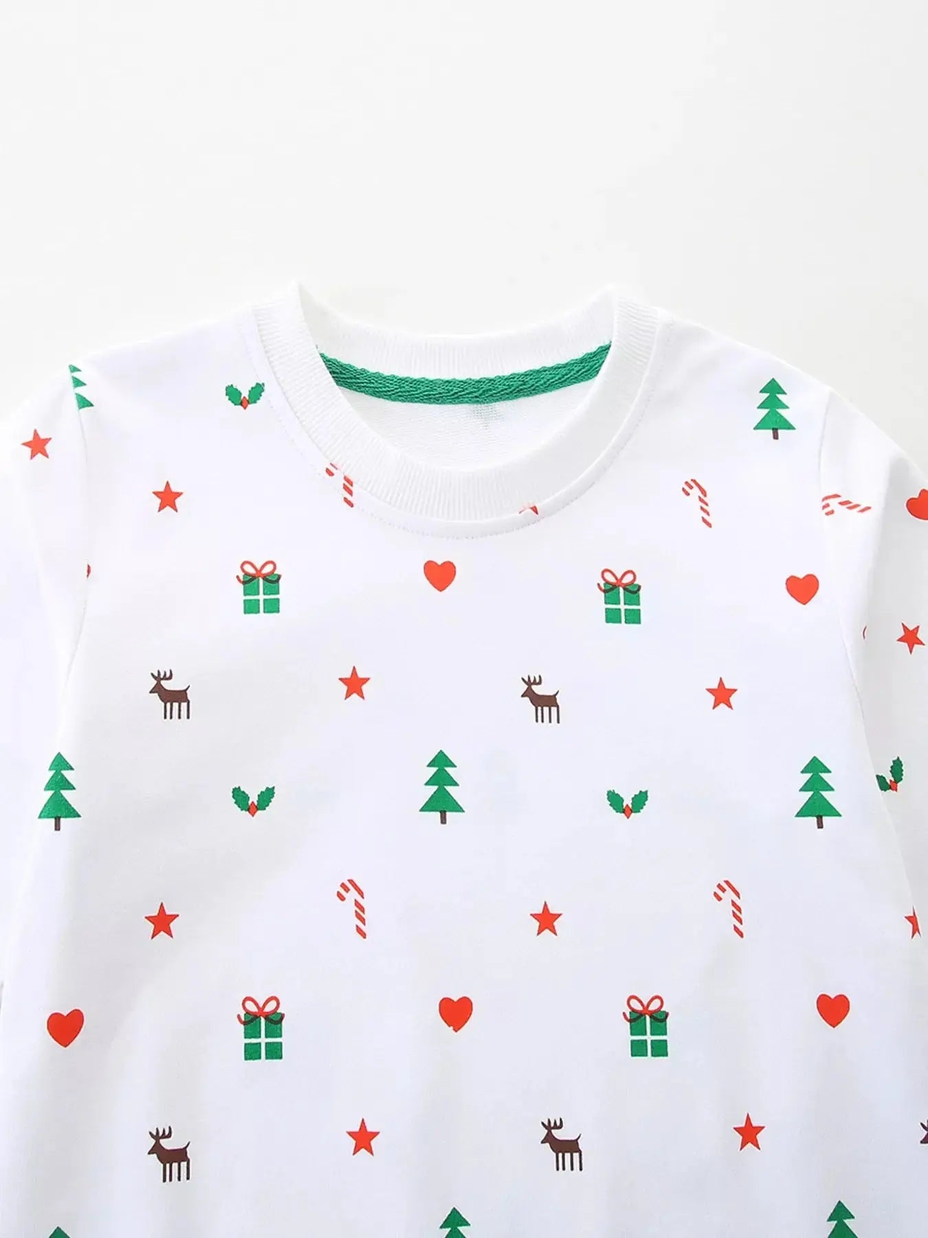 Children's Christmas Print Crew Neck Sweatshirt Simply Love