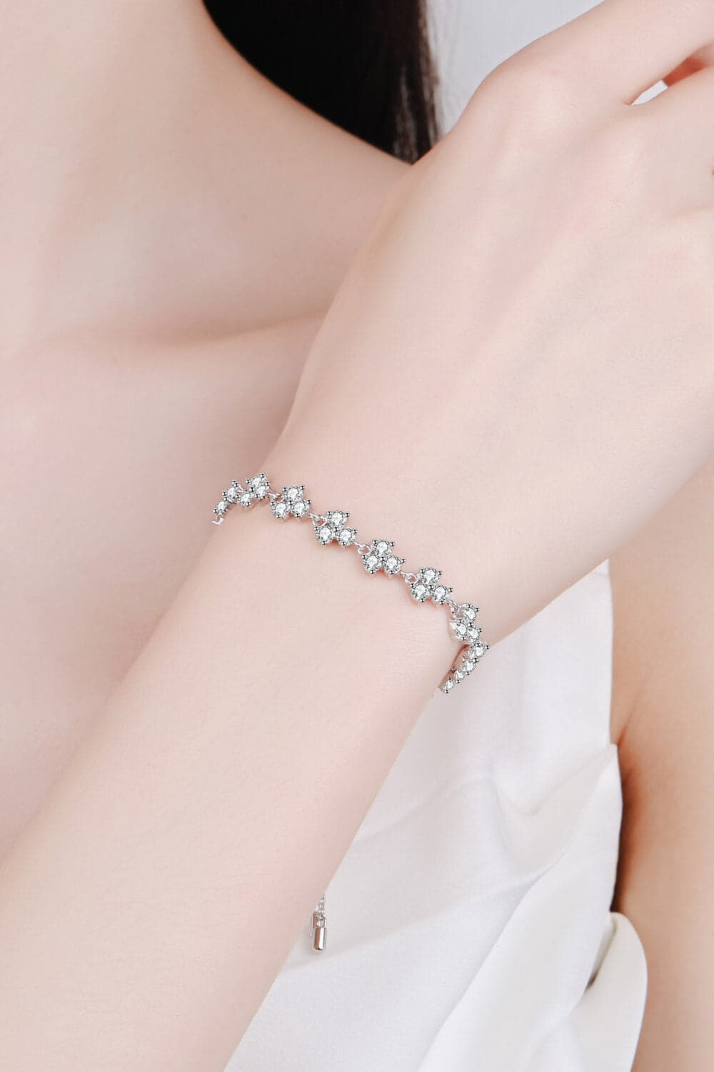 Adjustable Moissanite Bracelet.