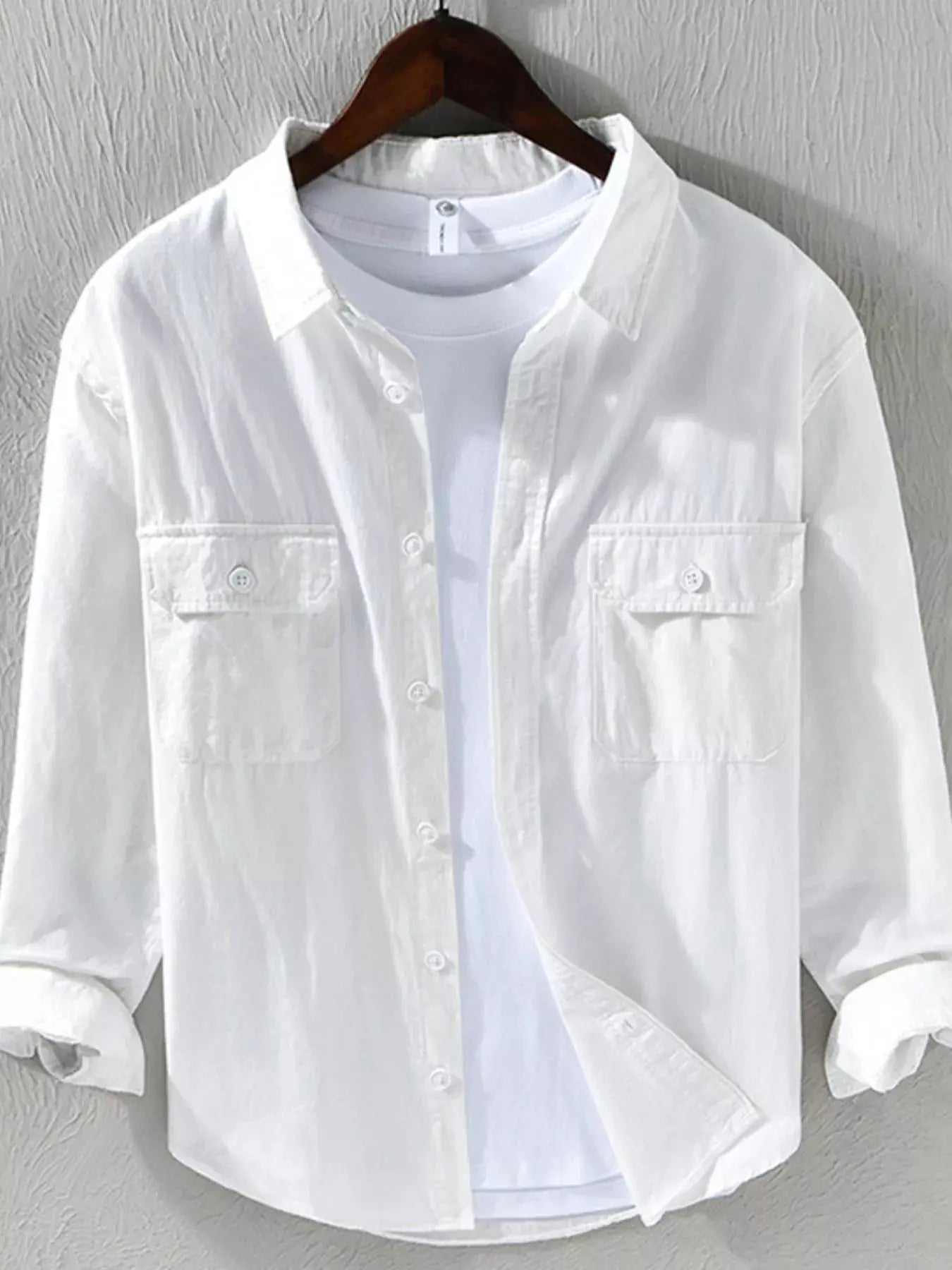 Men's Plus Size Casual Button Up Shirt Simply Love