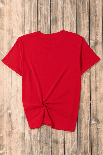 USA Round Neck Short Sleeve T-Shirt.