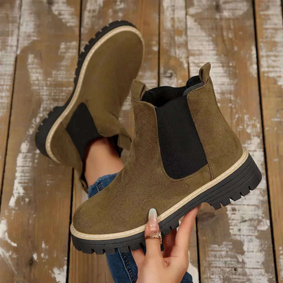 Round Toe Ankle Boots Simply Love