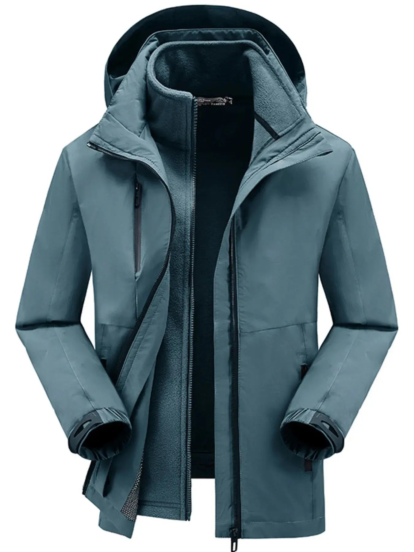 Men's Plus Size Zip Up Hooded Jacket Simply Love