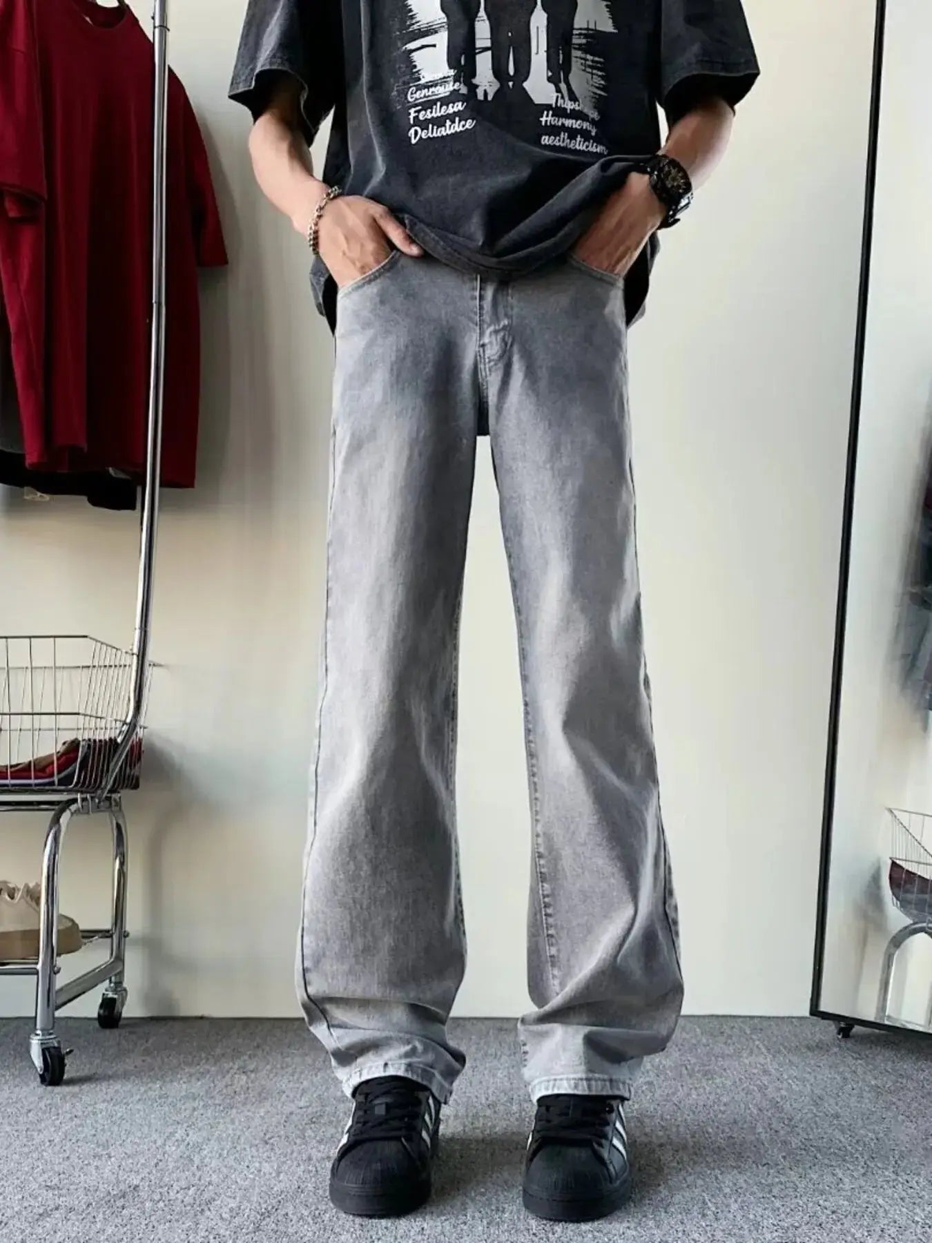 Men's Full Size Loose Fit Jeans Plus Size Simply Love