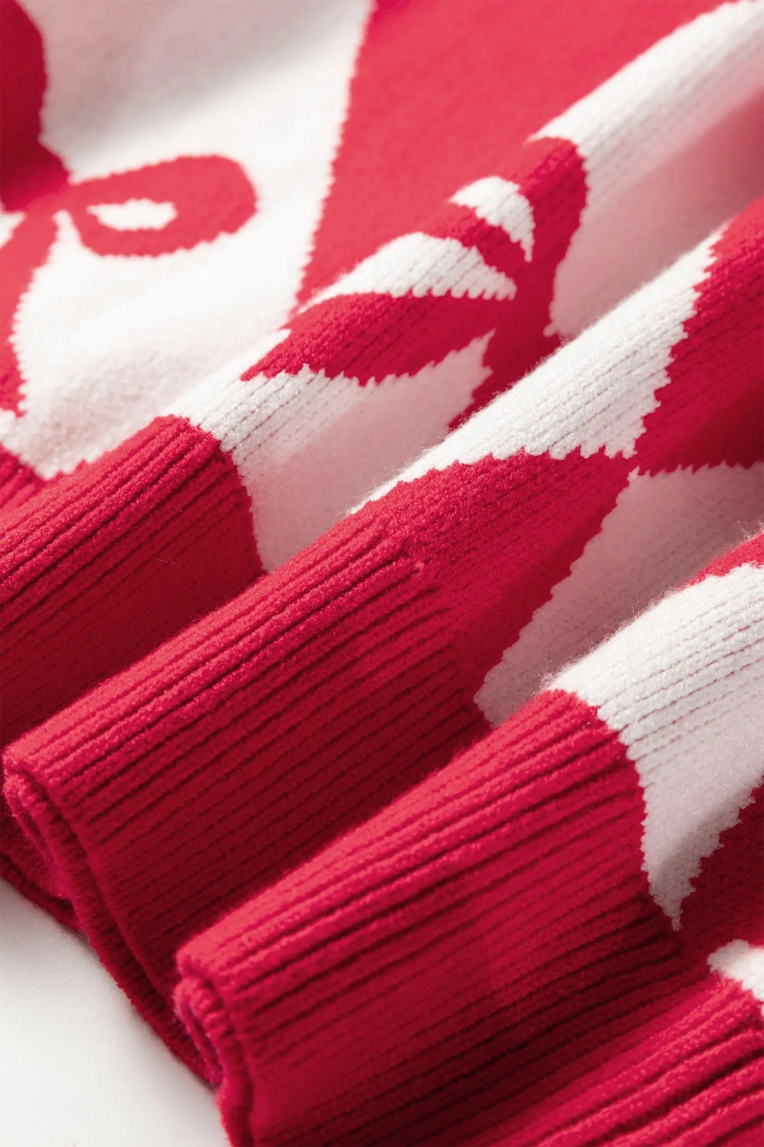 Dear-Lover Red Knit Sweater Women's Casual Warm Oversized Pullover Dear-Lover Dropshipping