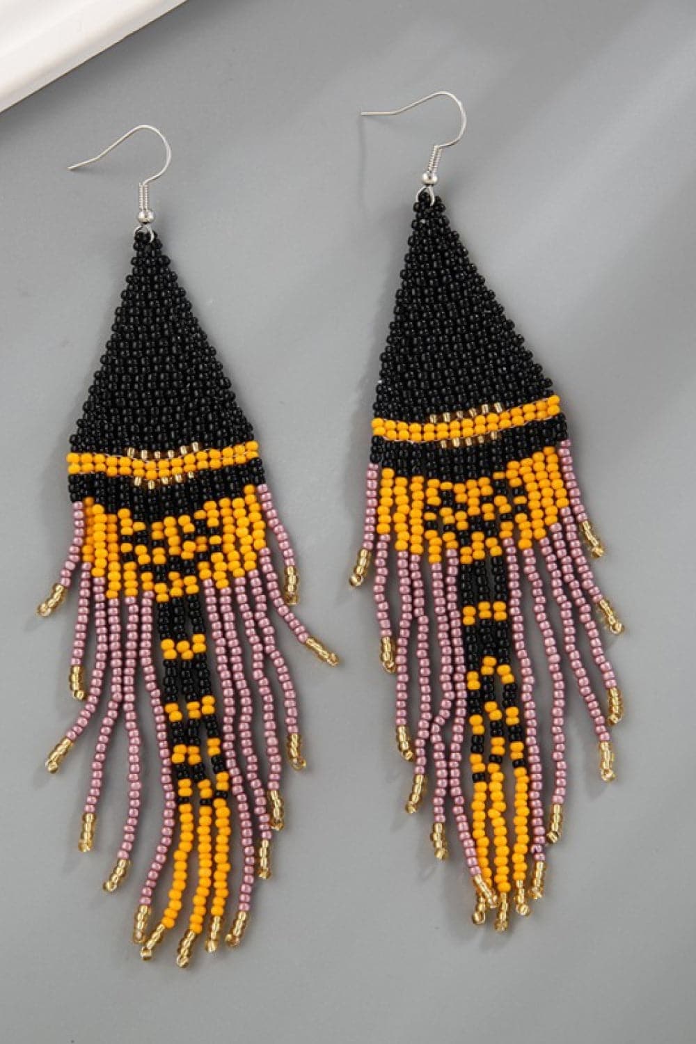 Chic beaded drop earrings