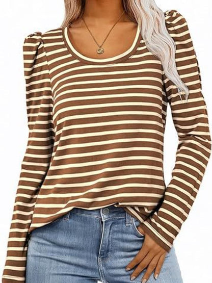 Stylish Striped Long Sleeve Tee